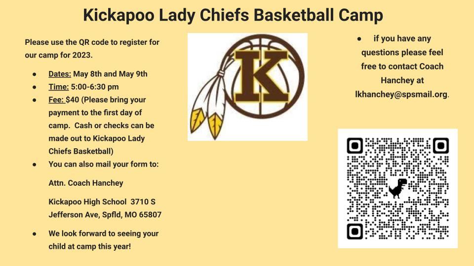  KHS Lady Chiefs Basketball Camp